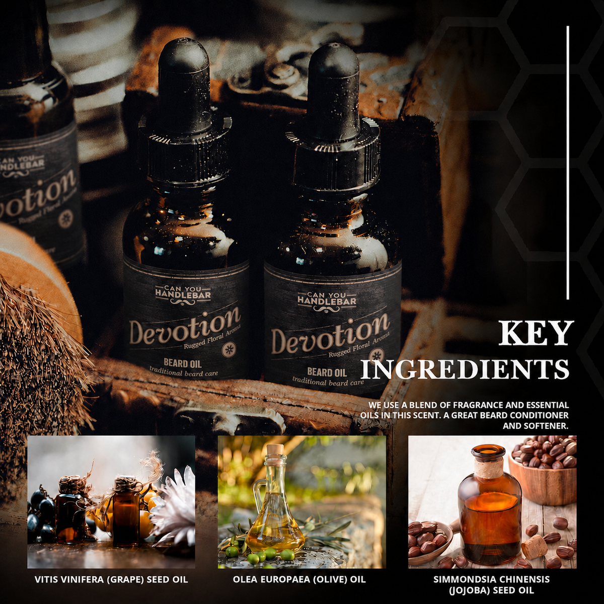 Devotion Beard Oil: Rugged Patchouli Beard Care