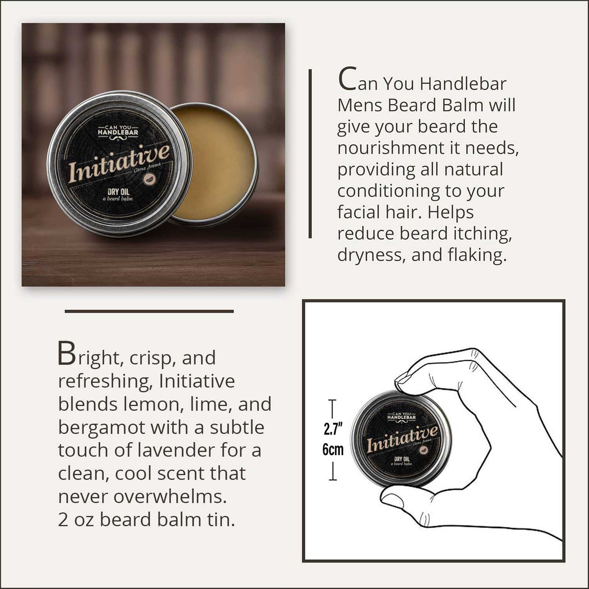 Initiative Dry Oil: Citrus Blend Beard Balm